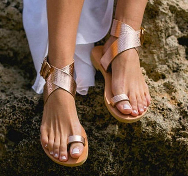 Ladies Summer Sandals Women Sling Back Flats