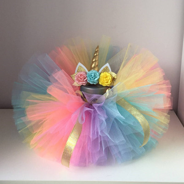 Baby Girls 1st Birthday Baby Bodysuit Romper+Tutu Skirt Outfits Infant Clothing Sets Baby Born Christening Gifts
