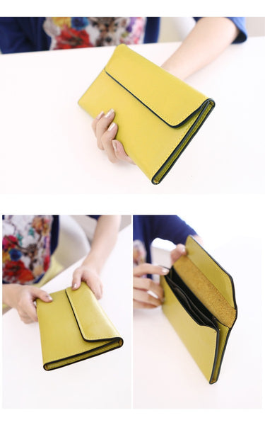 Envelope Clutch Purse Mini Leather Ladies Hand Bags