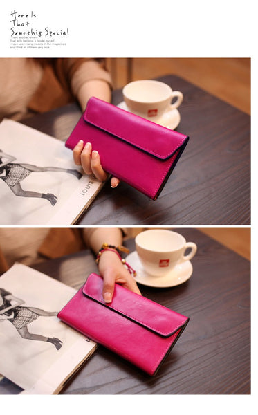 Envelope Clutch Purse Mini Leather Ladies Hand Bags