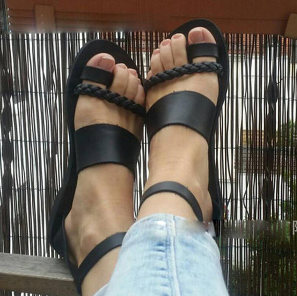 Woman Summer Flat Slingback Gladiator Sandals