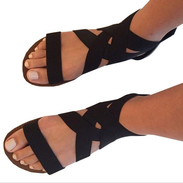 Women Casual Gladiator Flat Rome Sandals