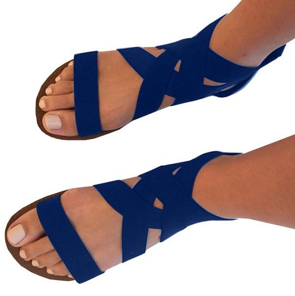 Women Casual Gladiator Flat Rome Sandals