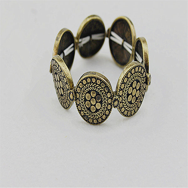 Free Fashion Beautiful Retro Round Elastic Bracelet -Just Pay Shipping