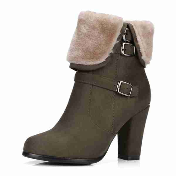 Plush Women Warm Ankle Boots