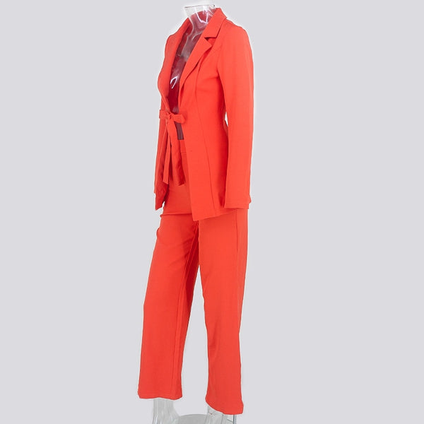 Formal Top And Pants Elegant  Sexy Two Piece Set