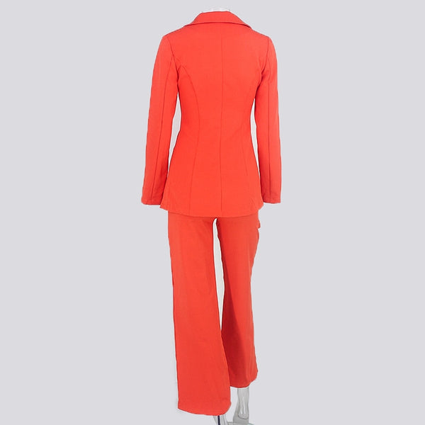 Formal Top And Pants Elegant  Sexy Two Piece Set