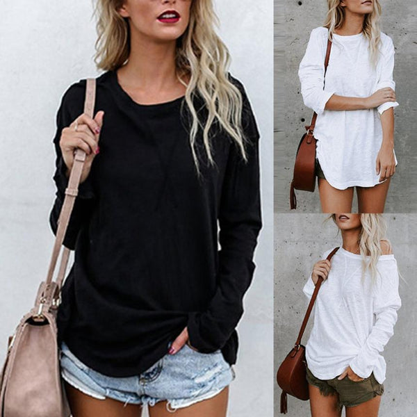 Women's Long Sleeve Chic Fashion Top T-shirt