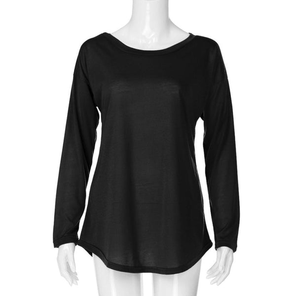 Women's Long Sleeve Chic Fashion Top T-shirt