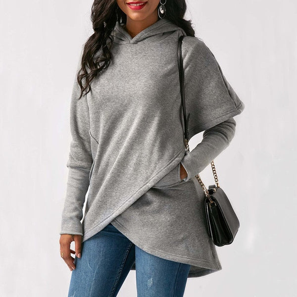Women Long Sleeve Pullover Top Hoodie Sweater