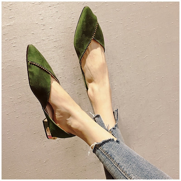 Women Ballet Slip On Loafers Pointed Toe Casual Flat Shoes