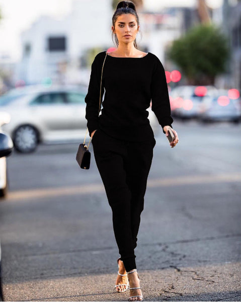 Fashion Two Piece Set Women Tracksuits Female Set 2 Pieces Top and Pants Sportswear Set