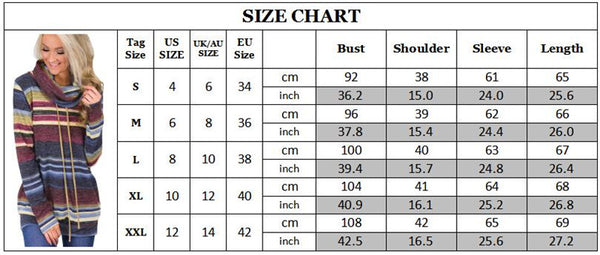 Women Autumn Winter Casual Long Sleeve Striped Patchwork Color Block Lace Up Pullover Sweater