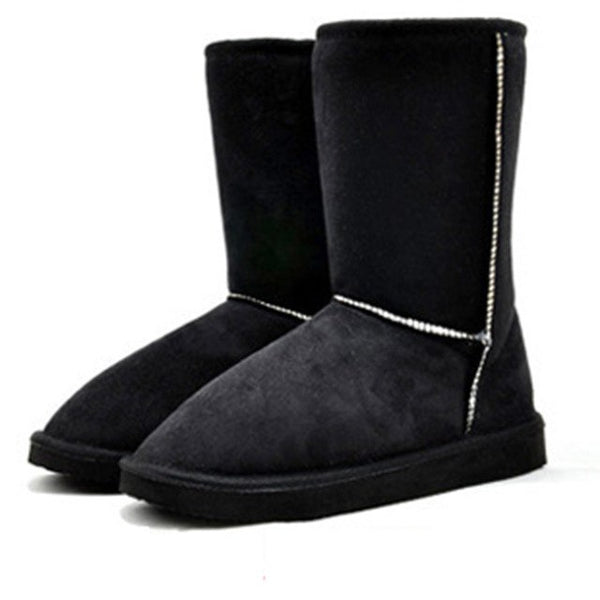 Women Warm Plush Winter Snow Mid Warm Fur Boots