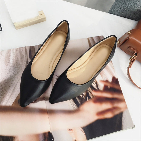 Women Elegant Pointed Toe Flats