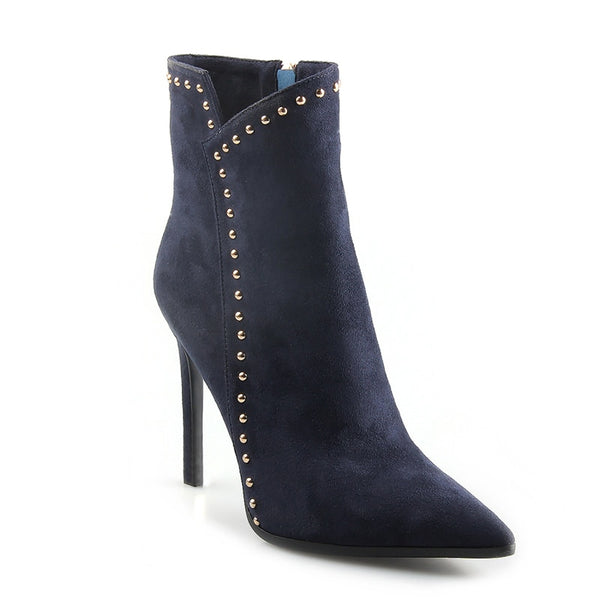 Autumn Winter Plush Rivet Boots
