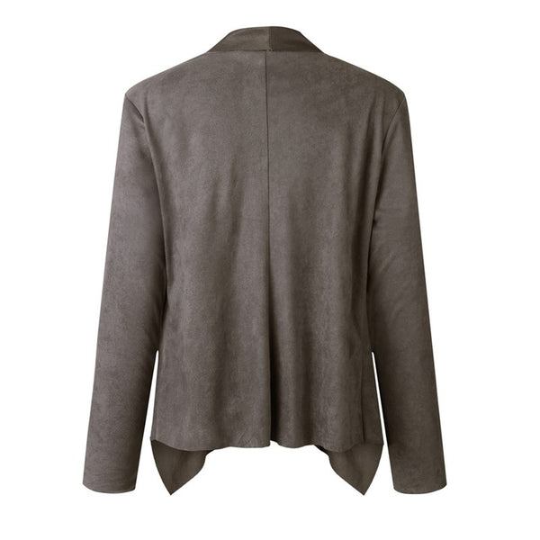Women's Long Sleeve Lapel Coat Solid Simple Ladies Slim Casual Fashion Suit Cardigan Jacket Outwear