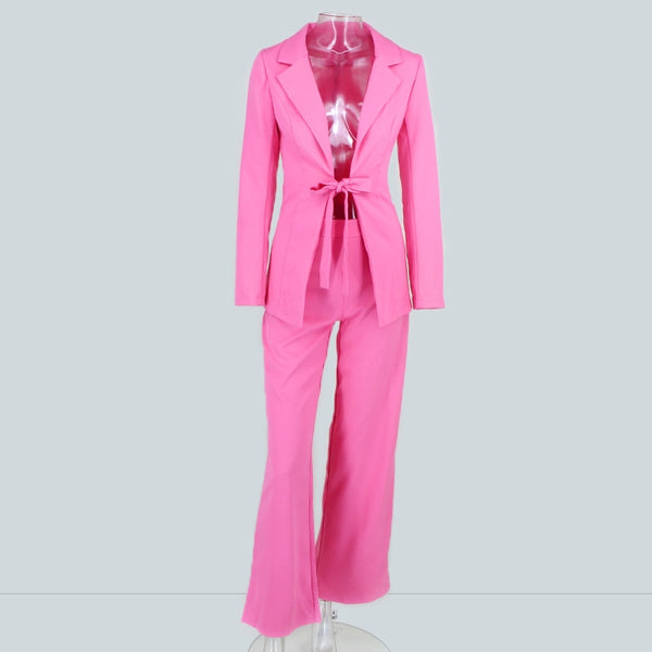 Formal Top And Pants Elegant  Sexy Two Piece Set