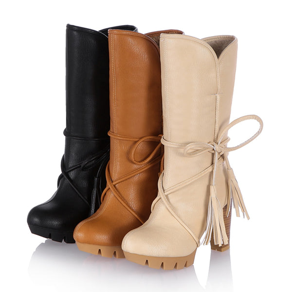 Inside Out Fringe Womens Boots
