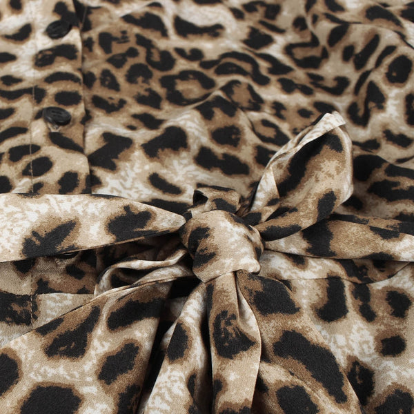 Women's Leopard Print Maxi Dress
