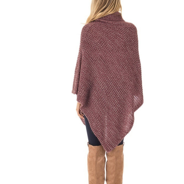 Autumn Winter Long Sleeve Turtleneck Knitted Sweater