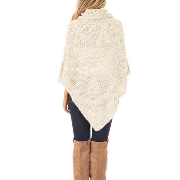 Autumn Winter Long Sleeve Turtleneck Knitted Sweater