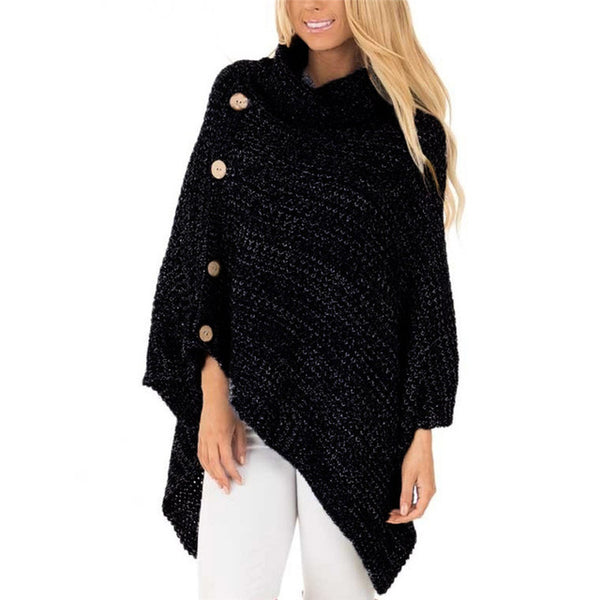Autumn Winter Long Sleeve Turtleneck Knitted Sweater
