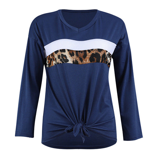 Fashion Leopard Print  Women's Shirts