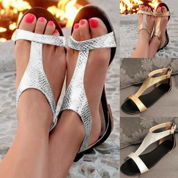 Fashion Women's Open Toe Breathable Buckle Strap Sandals