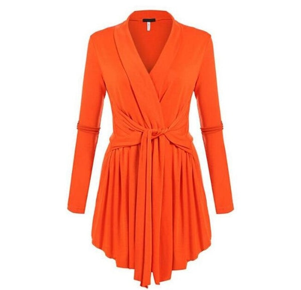 Fashion Long Sleeve Belted Sweater Cardigan