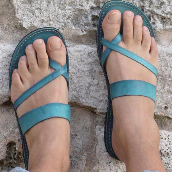 Women's Flat Strappy Gladiator Flip Flop Sandal Shoes