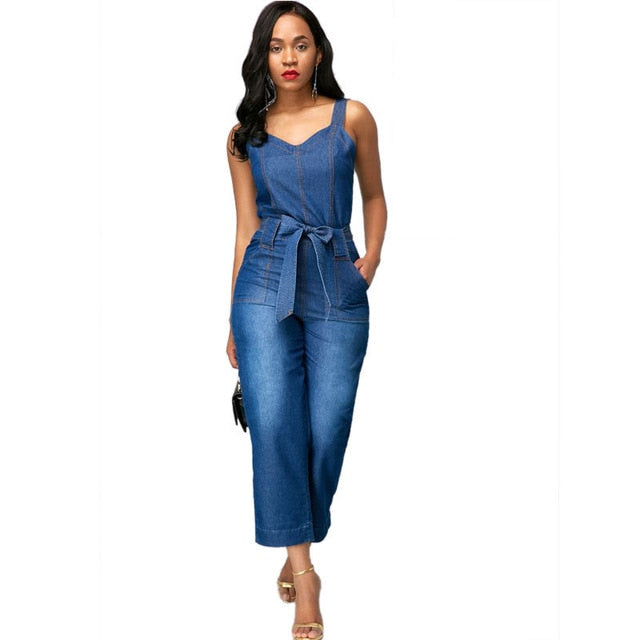 Piupiuchick. Denim Jumpsuit – Cantaloupe