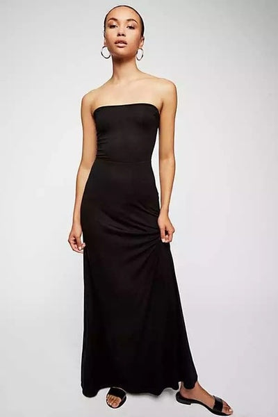 Women Sexy Halter Solid Fit and Flare Backless Cross Strap Sleeveless Women Dresses
