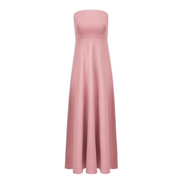 Women Sexy Halter Solid Fit and Flare Backless Cross Strap Sleeveless Women Dresses