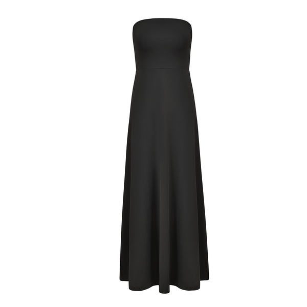 Women Sexy Halter Solid Fit and Flare Backless Cross Strap Sleeveless Women Dresses