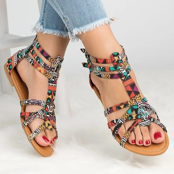 Women Roman Gladiator Sandal Shoes 4 Colors Available